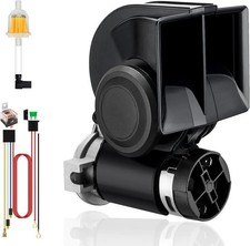 Train Horn for Car, 12V 150db Loud Truck Horn Electric Snail Air Horn Kit with R