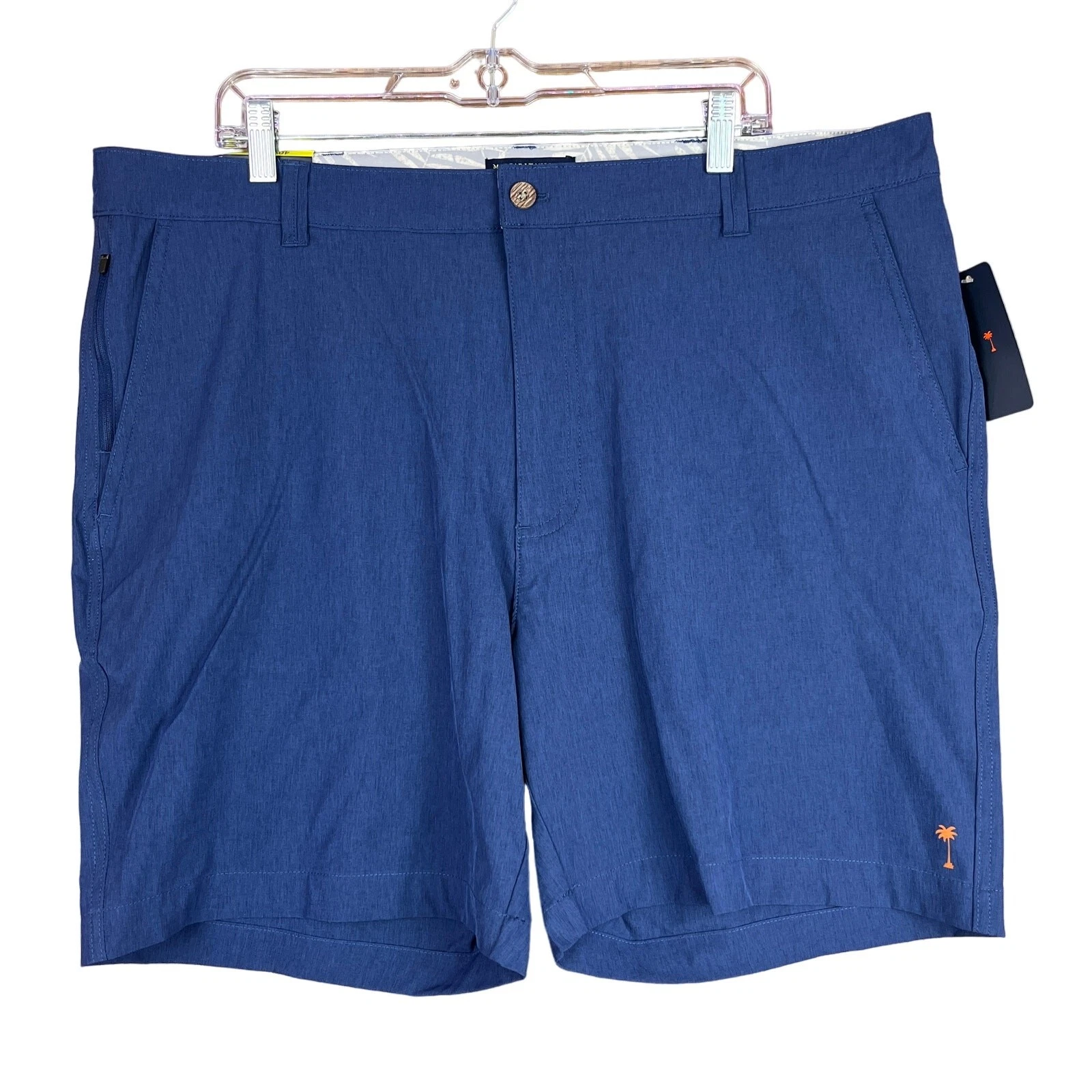 Margaritaville Mens Shorts Medieval Blue UPF 30+ Quick Dry 4 Way Stretch 40x7