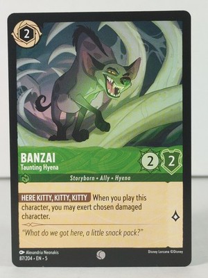 Banzai - Taunting Hyena - Shimmering Skies - Lorcana - #87 - singles