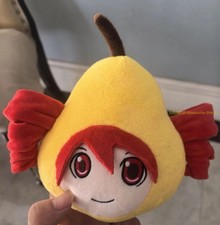 Handmade Kasane Teto Pear Shape Plush Doll Stuffed Dress Up Toy Plushie 15cm