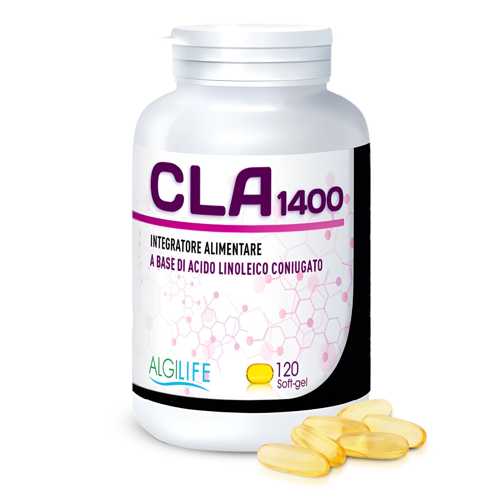 CLA 3200mg Alto Dosaggio: 120 Perle Olio di Cartamo Made in Italy