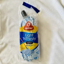 O-Cedar Light 'N Thirsty Cloth Mop Replacement Head Refill New Sealed