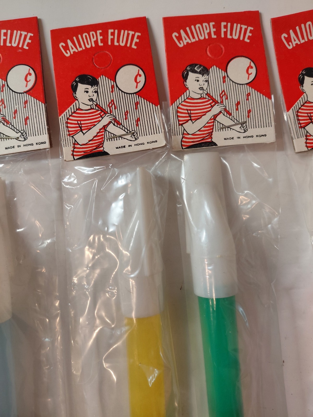 Vintage Caliope Plastic Flutes Toy Musical Instrument Lot of 5 New Old ...