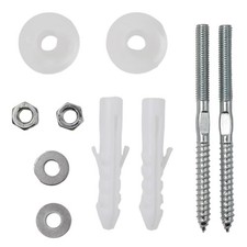 Wandmontage Beckenschraube Wei&szlig; Eisen Langlebig Silber Hochwertiges Material