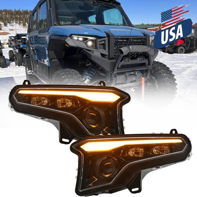 #ad LED Headlight Sequential Turn Signal For Polaris XPEDITION ADV 5 NorthStar 2024 $269.00