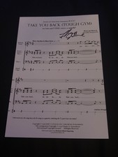 FRANK STALLONE Signed 4x6 TAKE YOU BACK Song Sheet Music ROCKY MOVIE AUTOGRAPH
