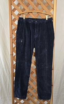 Patagonia men's Corduroy Pants - Dark Blue - Size L - Nice comfy 34 x 32