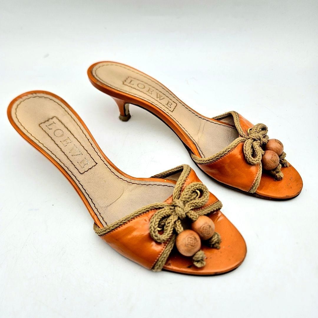 Women 7.0US Loewe Mule Sandals 625 Limited Edition VHTF Rare Elegant Style Sophi image 10