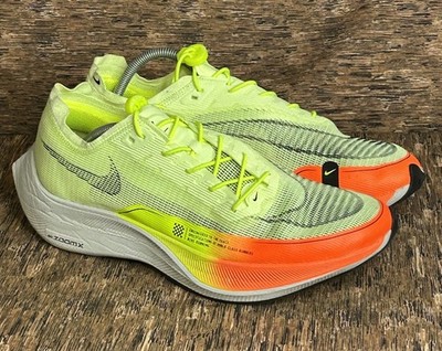 Nike ZoomX Vaporfly Next% 2 Running Shoes Barely Volt/Hyper Orange Men s Sz 12.5
