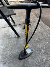 TopPeak JoeBlow SPORT Yellow & Black Bike Floor Pump