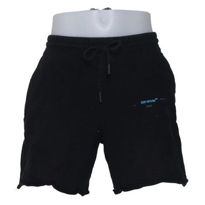 Off-White, Freizeitshorts, Größe: XL, Schwarz, Baumwolle, Print, Sweat #mQ2