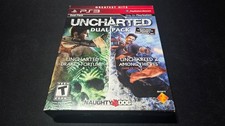 Uncharted Dual Pack Sony Playstation 3 PS3 LN perfetto CIB+Super Vouch DLC!