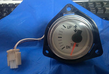 Faria GP5604A Marine Boat Trim Gauge Analog White Chrome Bezel 2 inch - OMC
