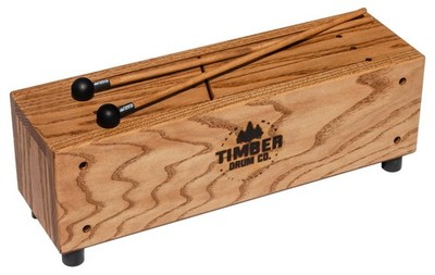 Slit Tongue Log Drum with Mallets   MADE IN U.S.A.   Six Soft Melodi