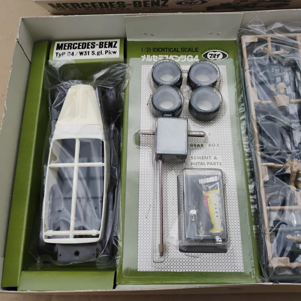 Kit Modelo Motorizado Caja Abierta Vintage Zilt Marui 1/35 Mercedes Benz Tipo G4 Foto 3 de 4