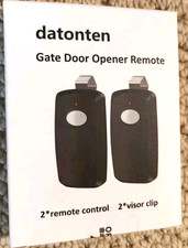 2pk Garage/gate door replacement remote opener - Black