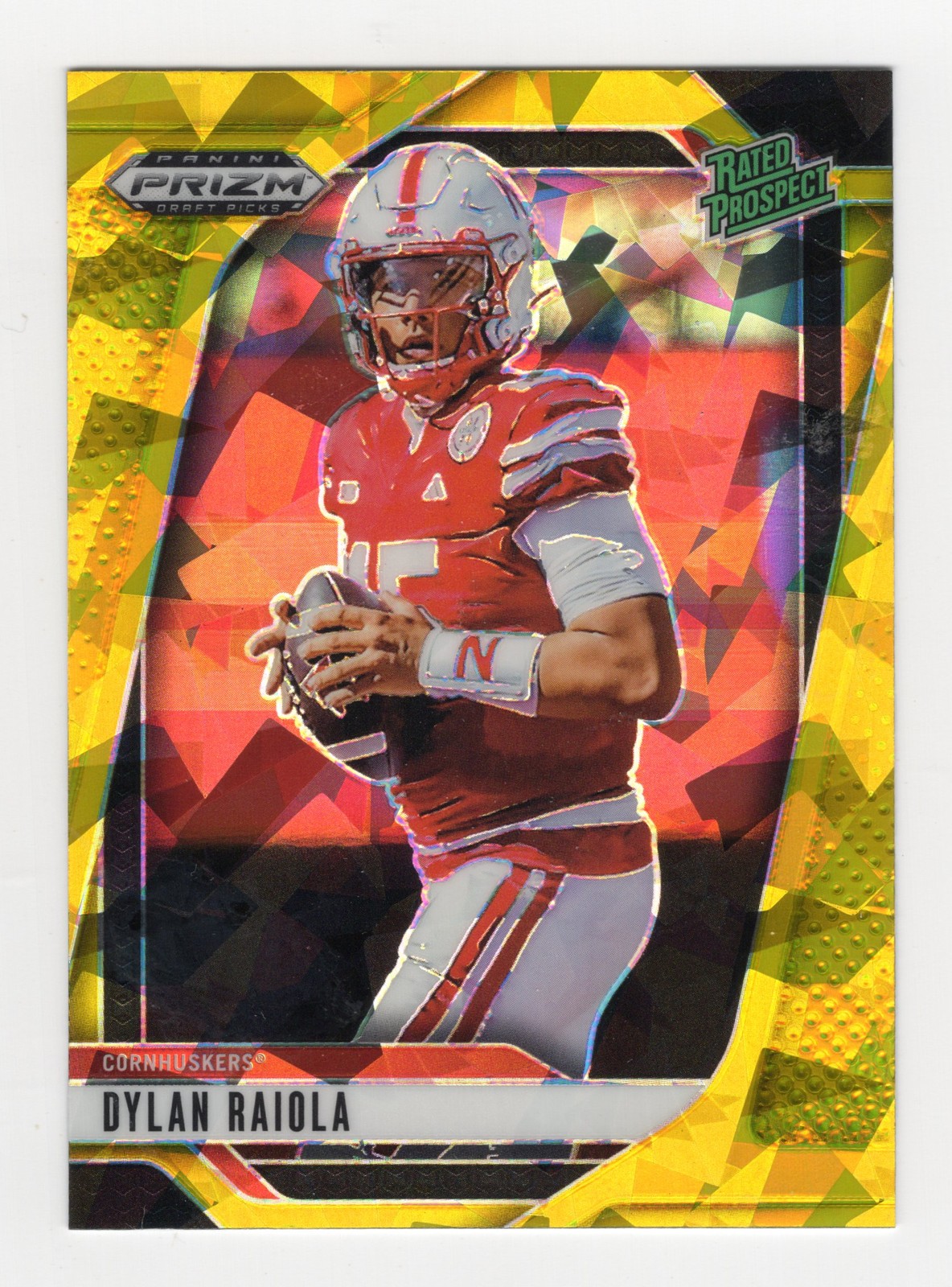 2025 Panini Prizm Draft Picks #158 Dylan Raiola Prizms Gold Ice