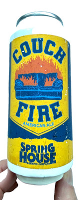 SPRING HOUSE BREWING - COUCH FIRE AMERICAN ALE (CAN STYLE) - BEER TAP HANDLE