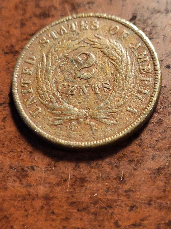 1869 Two Cent Piece, Philadelphia inv10 n180r - Image 2 of 2