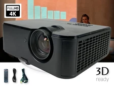 DLP Projector for Lessons, Workshops, Training Rooms 4800 ANSI 20W Speakers USB✨