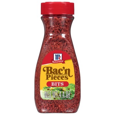 McCormick Bac'n Pieces Bacon Flavored 4.4 Ounce (Pack of 1), Caramel Color 