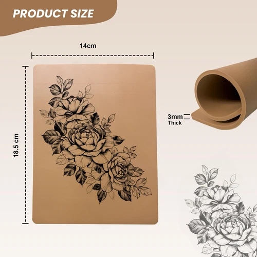 Tattoo Skin 10pcs 3mm Practice Double Sides Fake Skin For Tattoo Artist - product listing photo