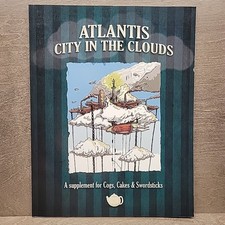 Atlantis City in the Clouds Supplement for Cogs Cakes & Swordsticks RPG Book
