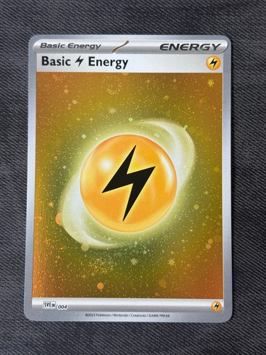 Basic Lightning Energy (Cosmos Holo) 004 SVE: Scarlet & Violet Energies Pokemon