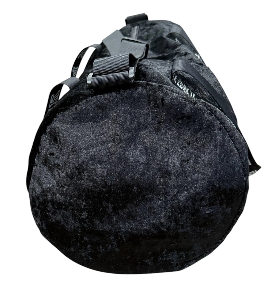 Bolso de Lona Victorias Secret ROSA Terciopelo Terciopelo Logo Negro Suave Foto 2 de 4