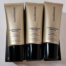 NEW LOT OF 3 bareMinerals Complexion Rescue Tinted Moisturizer 35mL Sienna 10