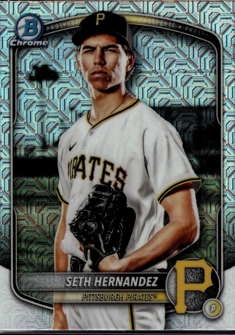 2025 Bowman Draft - Seth Hernandez - #BDC-25 Chrome Mojo Refractor Pirates