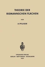 Theorie der Riemannschen Flchen by Albert Pfluger (German) Paperback Book