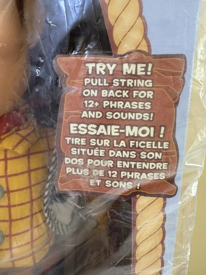 迪士尼商店官方警长伍迪互动玩具总动员拉绳娃娃全新带盒 — 第 2/4 张图片