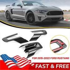 Interior Steering Wheel Cover Trim For Ford Mustang 15+ Accessories Carbon Fiber