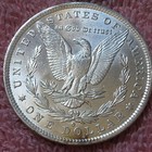 MORGAN 90% SILVER DOLLAR COINS.  LOT OF 2  UNC.  NICE !  PRE. 1921 LOT # 6 — photo 8
