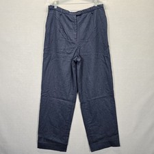 Vintage Pendleton Wool Pants Herringbone Blue Lined USA Women's Sz 14