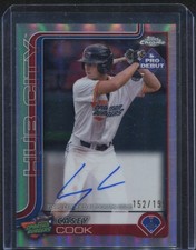 Casey Cook Refractor Auto /99 2025 Chrome Pro Debut HUB
