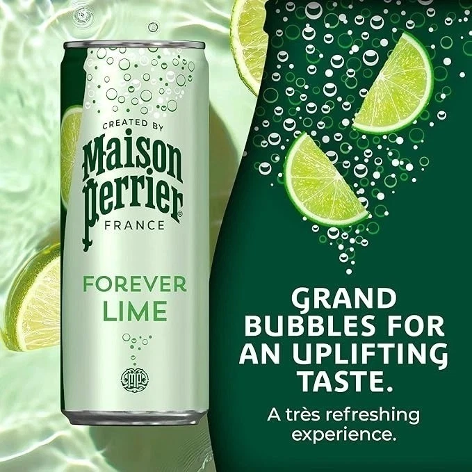 (24 Pack) Maison Perrier Forever Lime Flavored Sparkling Water, 11.15 Fl Oz - Image 3 of 4