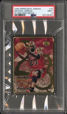 【UPPER DECK】 マイケル ジョーダン メタル カード 2枚【1996】 1996 Upper Deck Metal Flying High - Michael Jordan #10 for sale