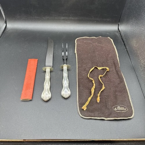 Gorham Sterling Silver Handle Roast Carving Set