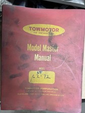 Towmotor LT 62 72 Forklift Master Manual for Towmotor Forklift Model LT 62 72