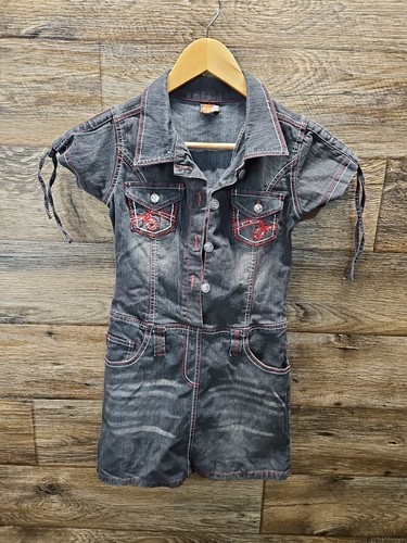 Y2K Denim Princess Dress 2 be Real Size 14/16