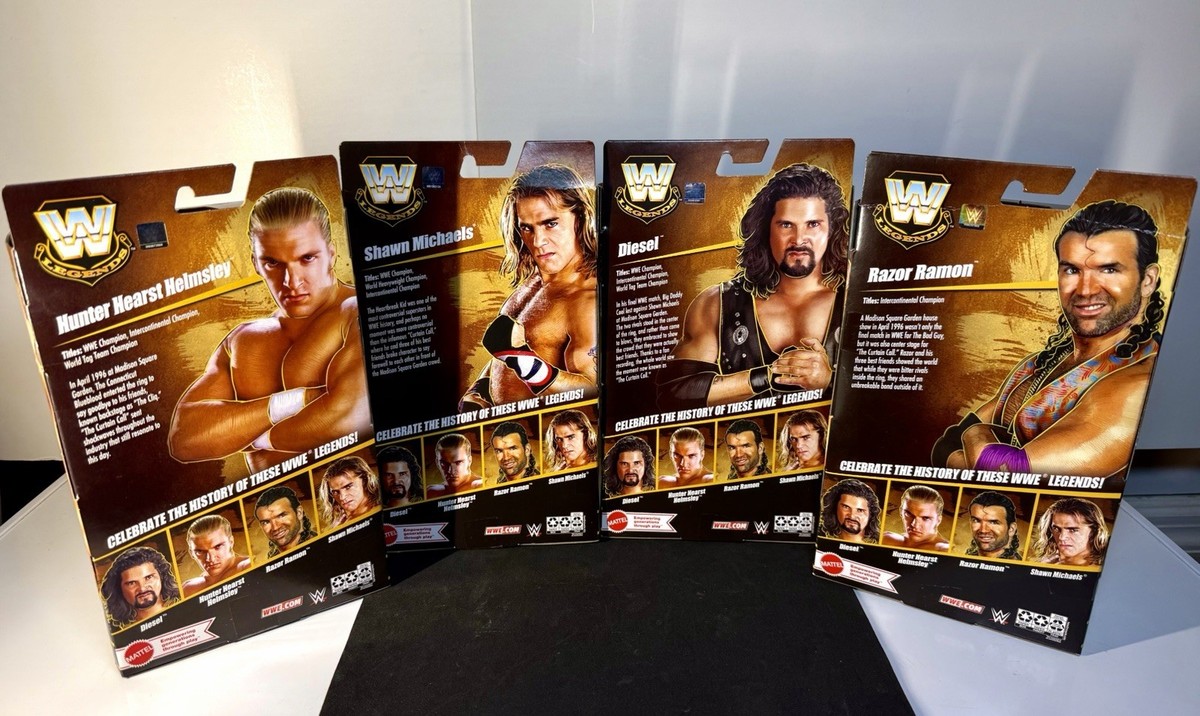 WWE Elite Legends 4pk: Triple H, Shawn Michaels, Diesel, Razor
