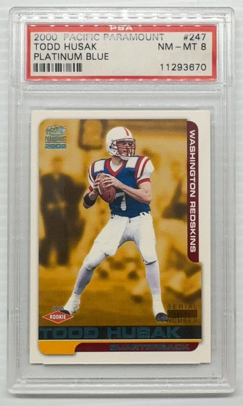 Todd Husak Pacific Paramount #247 Platinum Blue