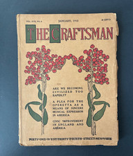 The Craftsman Magazine Gustav Stickley Mission Arts & Crafts January 1910