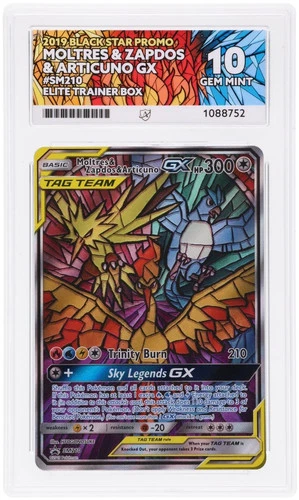 Moltres & Zapdos & Articuno Gx SM210 Ace Pokemon Ace 10 Gem Mint