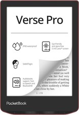 PocketBook Verse Pro E-Reader Waterproof, 6'' E-Ink Carta  HD Touchscreen, RED