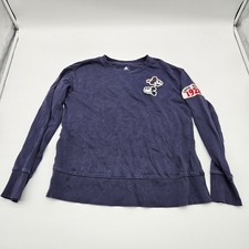 Disney Womens Sweatshirt Mickey  Minnie Embroidered Love Since 1928 Medium