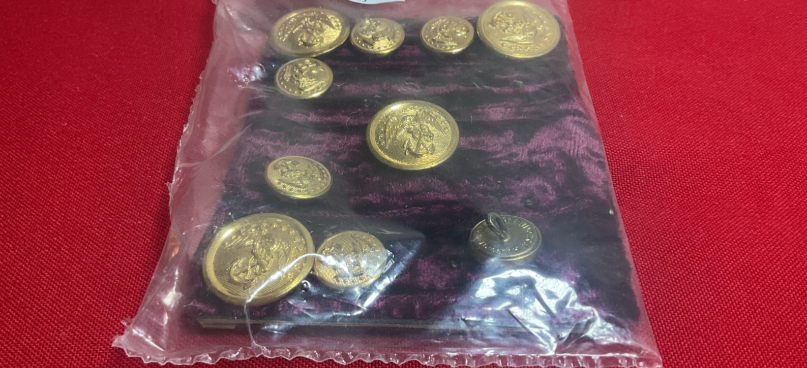 Hilborn Hamburger USA Military Uniform Jacket Buttons 10 Pieces