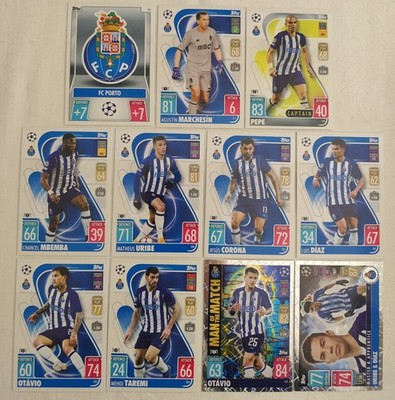 Match Attax 21/22 FC Porto Team Set Full Alle 11 Karten 2021/2022
